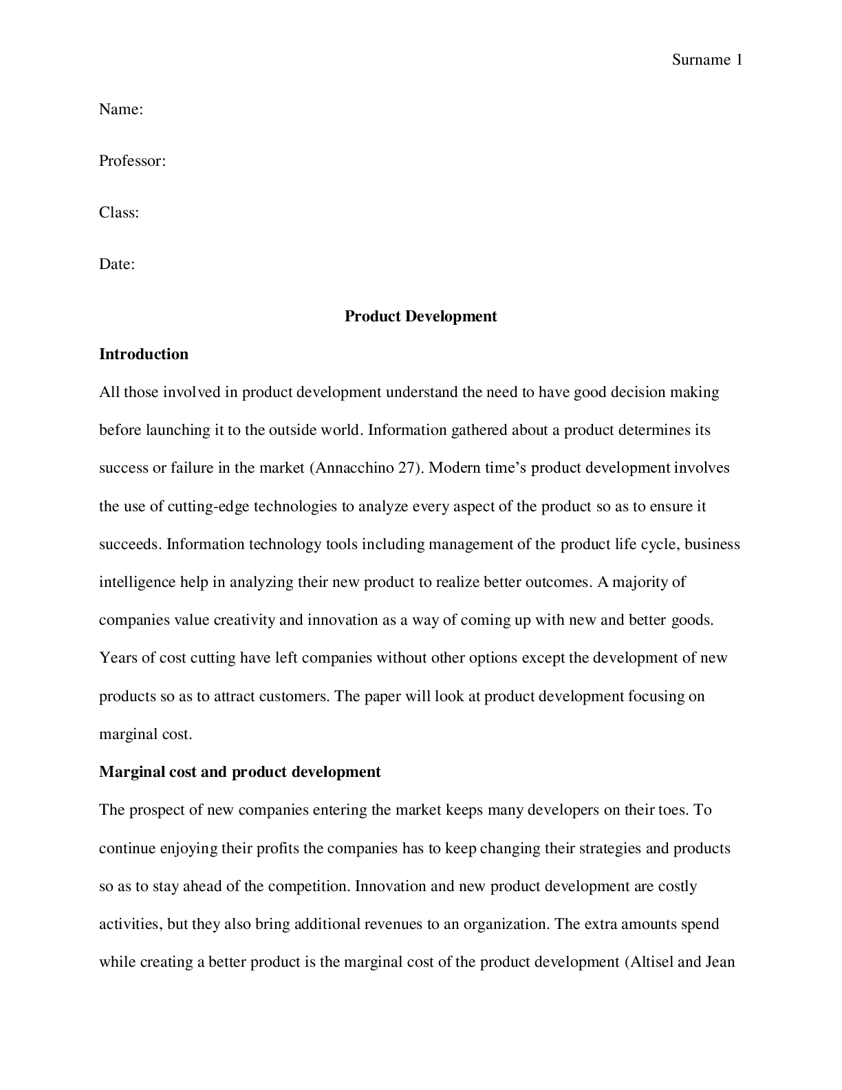 Preview image for Product Development